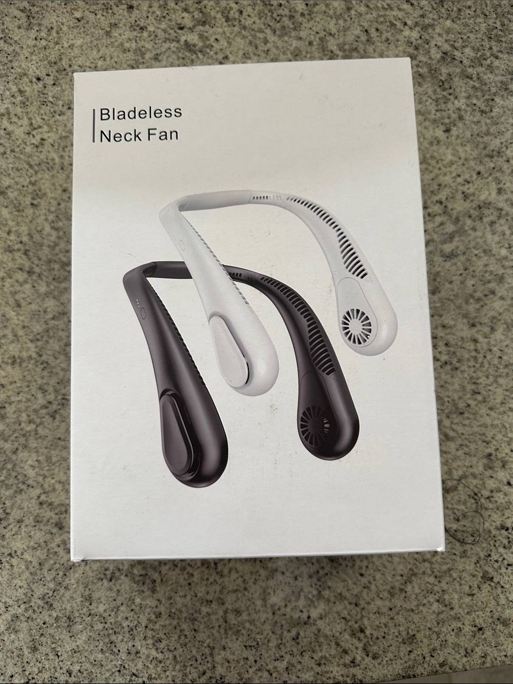 BladeLess Neck Fan - White & Black Portable Wearable Fan